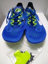 Nike Zoom Victory 3 Track Spikes Blue Volt White Mens Size 12.5 835997-413