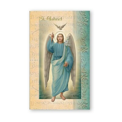 Saint St. Gabriel Archangel - Biography, prayer, Feast Day, etc... Folder Card