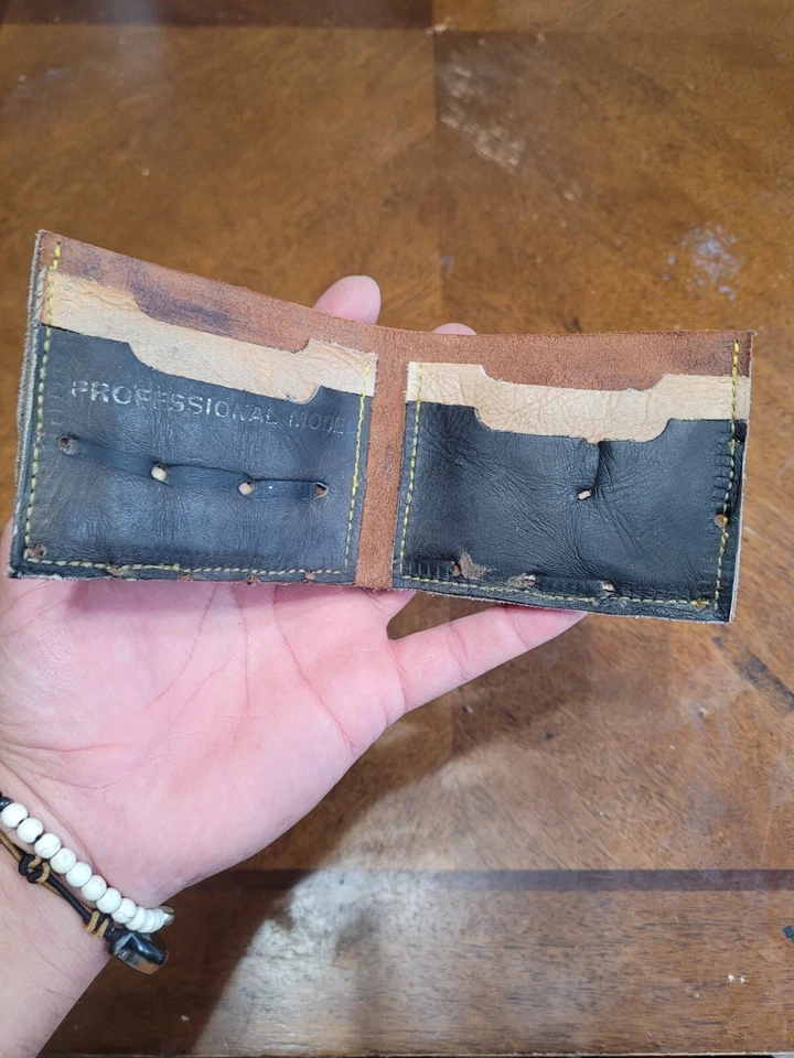 SSK Louisville Slugger Guante de Béisbol Doble Pliegue Hecho a Mano Cartera Regalo Perfecto Foto 4 de 4