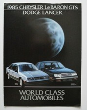 Chrysler LeBaron GTS / Dodge Lancer 1985 dealer brochure - English - Canada