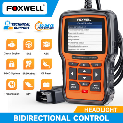 FOXWELL NT510 Elite For Subaru Bidirectional All System Diagnostic Scanner SRS