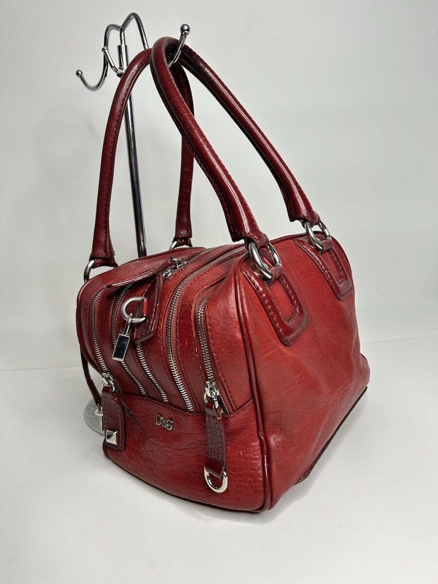 Dolce Gabbana Lily Leather Travel Bag Doctor Zippers Red | eBay Dolce Gabbana Lily Leather Travel Bag Doctor Zippers Red | eBay