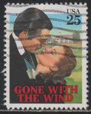 USA 1990 SC# 2446 - Classic Films - Clark Gable & Vivien Leigh - Used Lot # 466