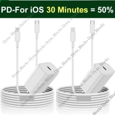 2Pack 20W PD Type USB C Fast Wall Charger Power Adapter Lot For iPhone 14 13 12