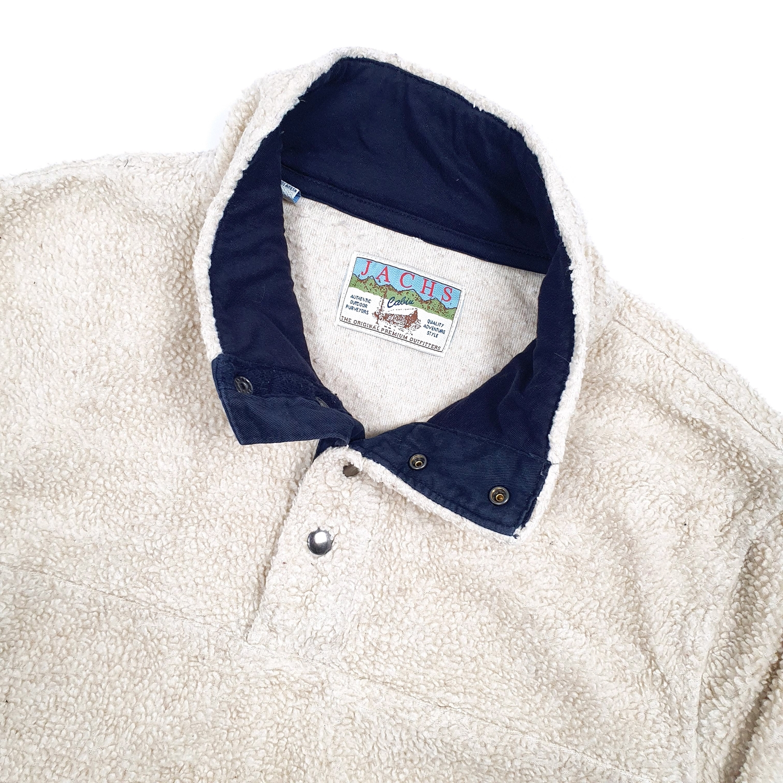 Mens JACHS Polyester 1/4 Quarter Zip Fleece Jumper XL image 2