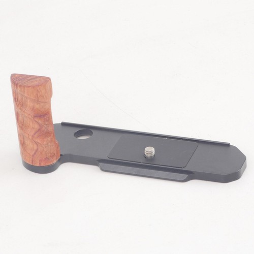 Solid Wood Grip Aluminum L-Bracket Base Plate Accessory for Nikon FM2 Cameras - Picture 7 of 10