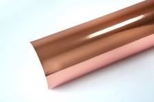Rose Gold Stretchable Mirror Chrome Vinyl Wrap (Air/Bubble free) All Sizes 