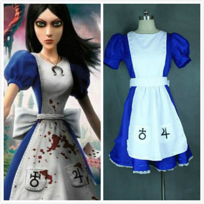Hot ! Alice Madness Returns Alice unfrom cosplay party costume fancy dress | eBay Hot ! Alice Madness Returns Alice unfrom cosplay party costume fancy dress | eBay