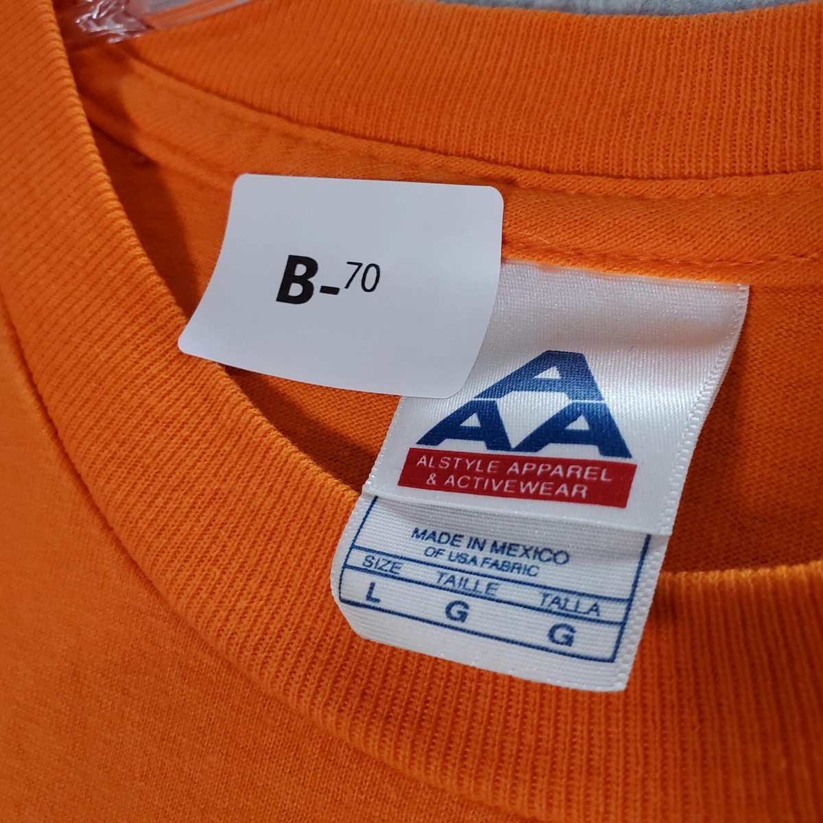 Hollister Motorcycle Rally 2007 Men Shirt Large Orange