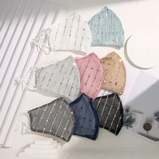 FANCY FASHION FACE MASK SPARKLY SEQUIN WEDDING PARTY