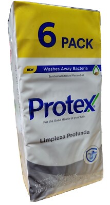Protex Deep Cleaning Antibacterial Soap Bars  Package Of 6 Bars Of 4.5 Oz