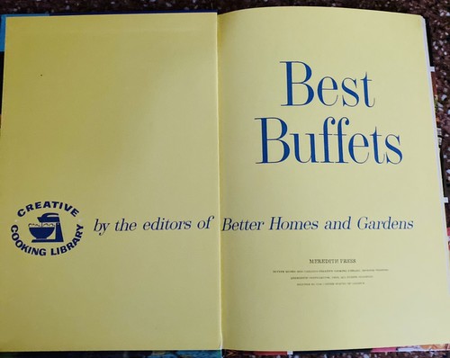 Vintage Better Homes & Gardens Best Buffets Hardcover Book 110 Recipes USA - Picture 3 of 11
