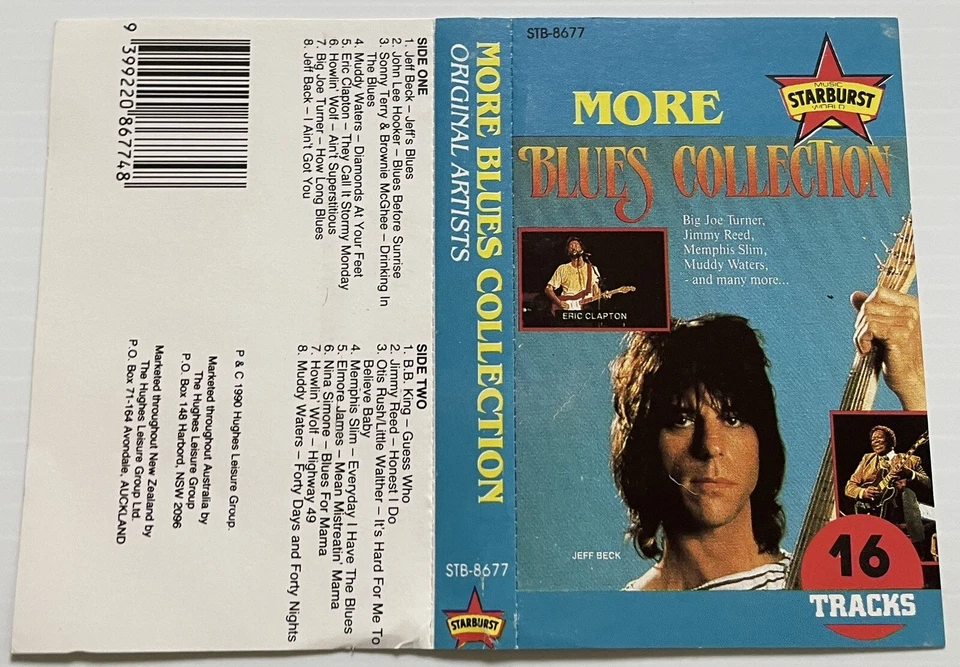 More Blues Collection Music Cassette Tape STB-8677 Starburst Records 1989 - Image 4 of 4