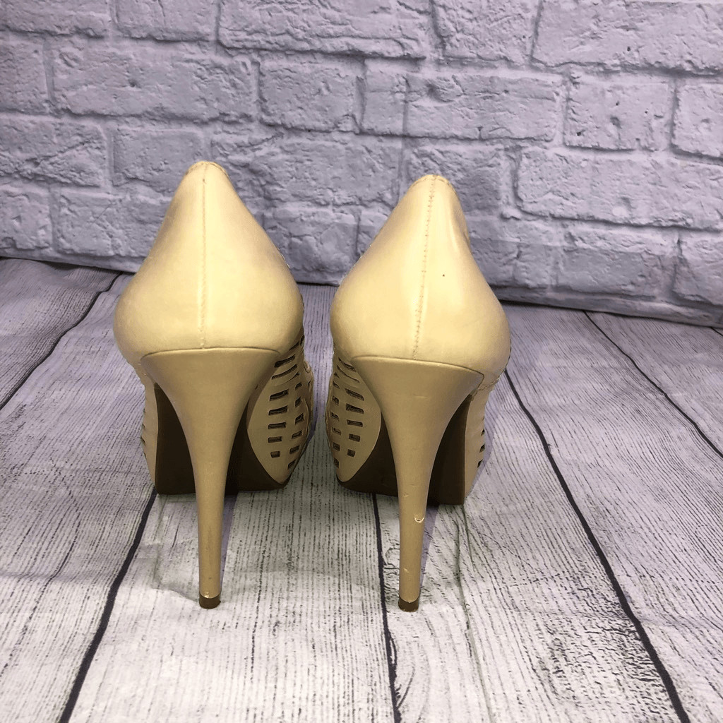 BCBGeneration cutout pattern platform high heels … - image 4