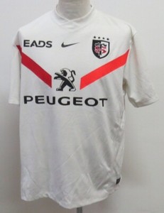 Maillot rugby HAWKS 1998 vintage porté n°3 HALBRO shirt vs TOULOUSE jersey 50