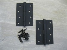 Black 4" Fire Rated Door Hinges BH04
