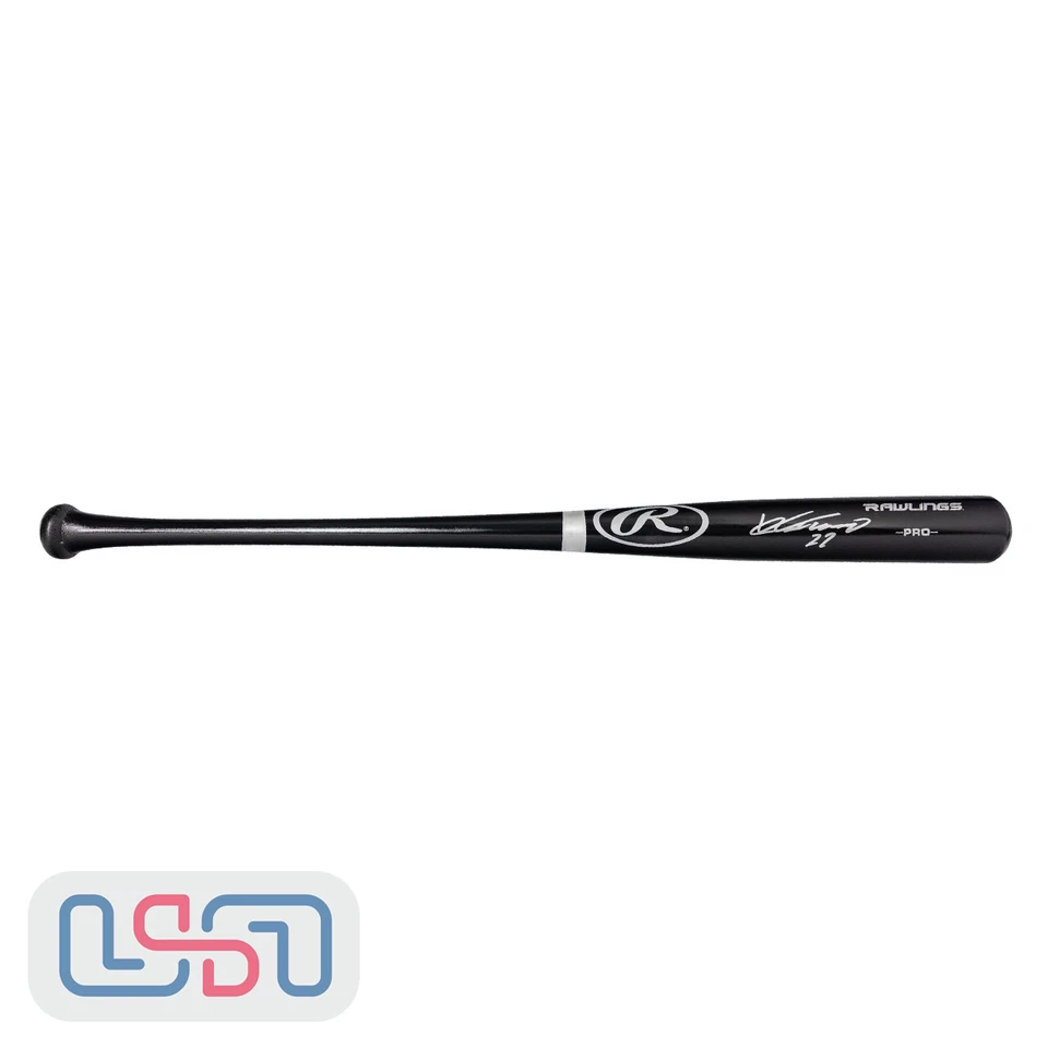 Vladimir Guerrero Sr. Angles Signed Rawlings Black Baseball Bat USA SM JSA - Image 2 of 4