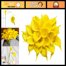 20Pcs Real Touch Calla Lily Flowers - DIY Wedding Bouquet, Home Decor, Party Ye