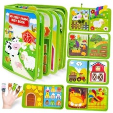 Busy Book for Toddlers 1-3, Montessori Toys for 1 Year Old Boy Girl Gifts 