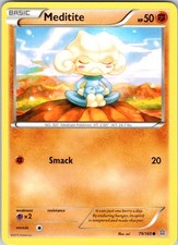 Meditite 79/160 Common Primal Clash Pokemon Lightly Played