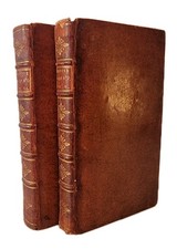 1753 John Milton Paradise Regained & Samson Agonistes 2 Vol Full Leather Set