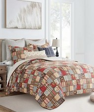 Levtex Home Ansara Patchwork Quilt Set 3-Pc King Multicolor Quilt  Shams