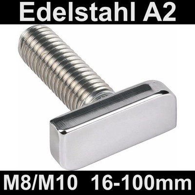 Hammerkopfschraube M8 M10 Edelstahl A2 Typ 28/15 Solar Photovoltaik Ankerschiene