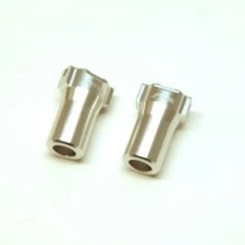 STRC CNC Machined Aluminum Precision Rear Lock-outs, Silver, for HPI Venture,