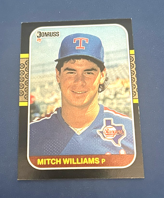 1987 Donruss Baseball Mitch Williams Rookie Card #347 Set Break NM