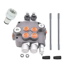 Hydraulic Control Valve 2Spool Double Acting 21GPM 3600 PSI SAE with conversion