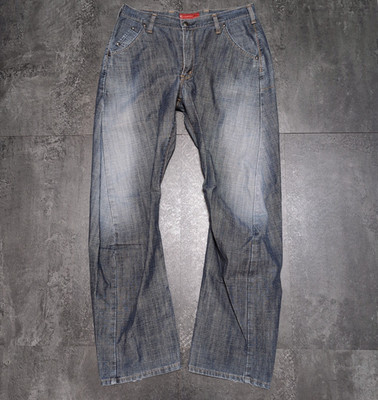 EDWIN E-FUNCTION 3D Cut Straight Jeans Made in Japan Blue Tag W34 Actual W33