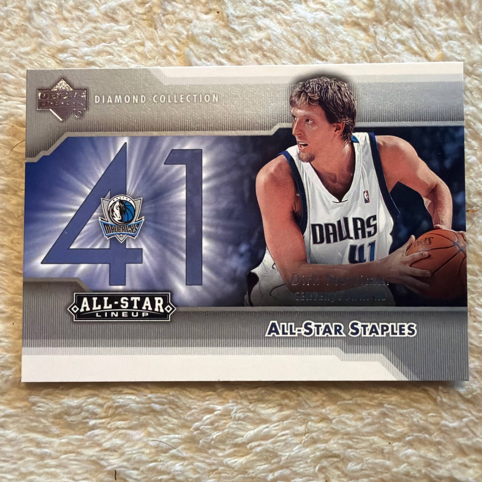 2004-05 Upper Deck All-Star Lineup - All-Star Staples Dirk Nowitzki #ST-DN - EX