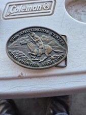 NRA Whittington Center Belt Buckle WHERE FRONTIER SPIRIT LIVES, Rifle Cowboy