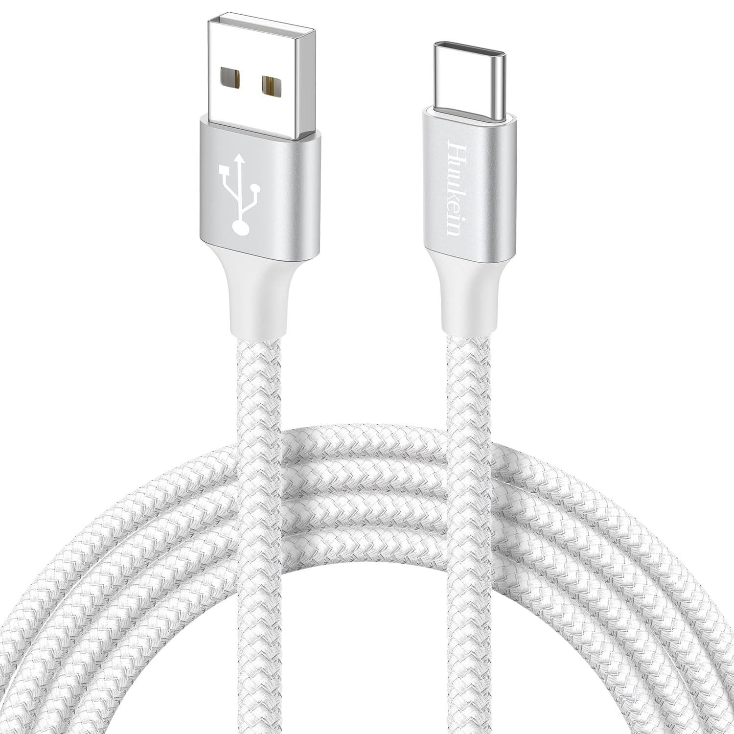 6ft White USB C Fast Charging Cable A to C Type-image