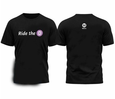 L.A. Metro'S D Line Ride The D T-Shirt, FAST SHIP