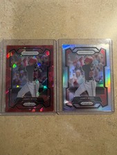 2024 Panini Prizm James Wood Red Cracked Ice & Silver Prizm Nationals