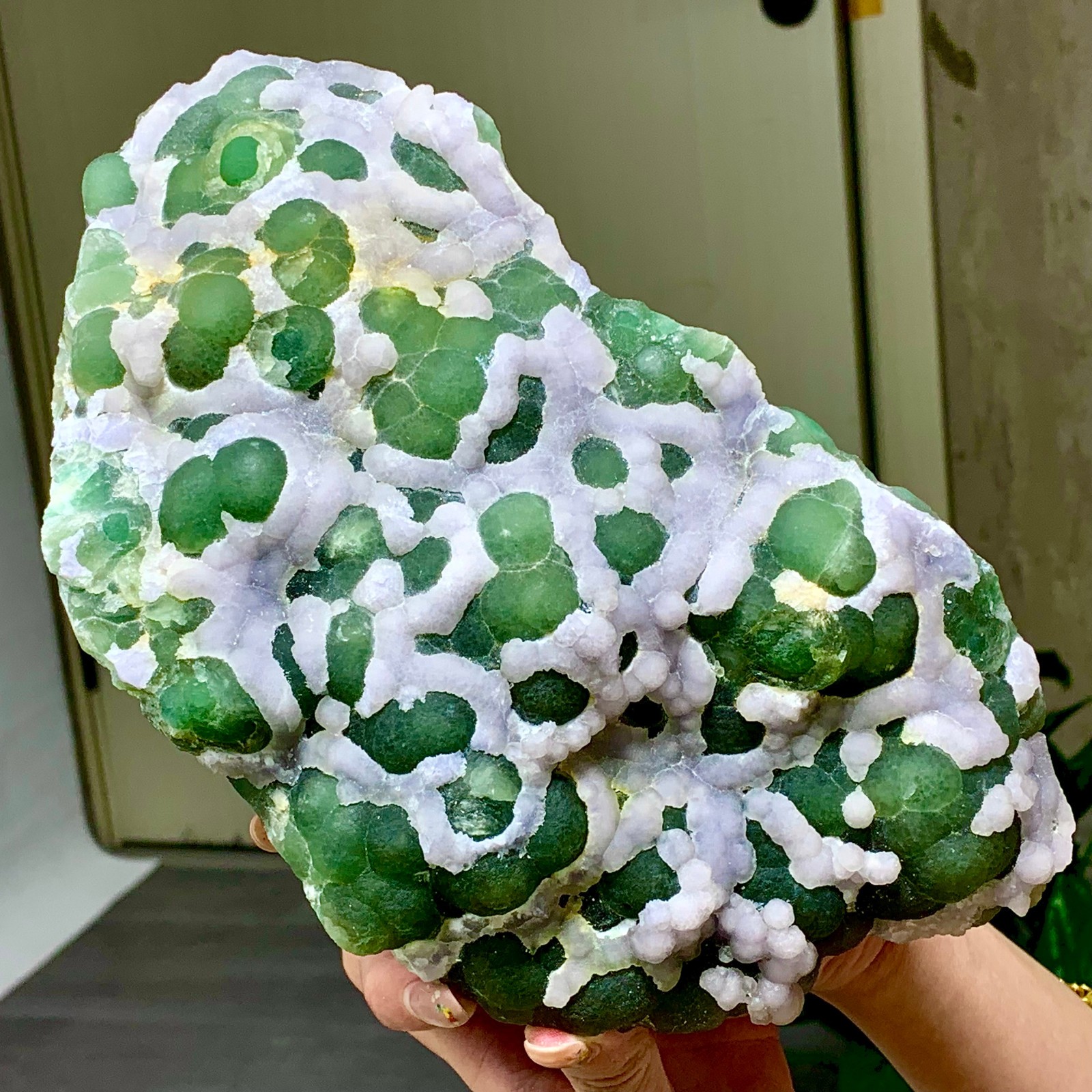 4.59 Natural Fluorite Green-white dual color crystal mineral Specimen ...