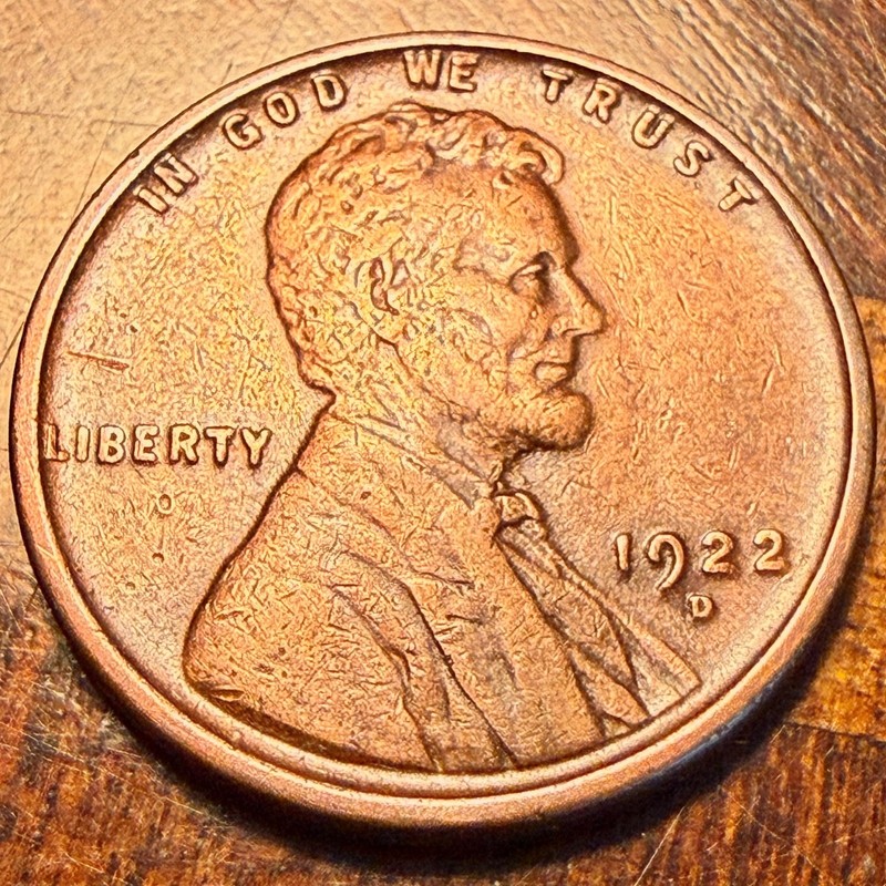 1922-D Lincoln Wheat Cent one of the Semi Keys to the Set VF strong D