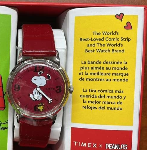 Timex X Snoopy Marlin Hand Wind Dancing TW2W26200 In Snoopy House