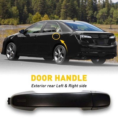 1X Outside Door Handle Rear Left or Right  For 2012-2017 Toyota Camry Black New