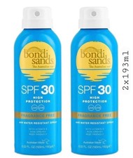 2x Bondi Sands SPF30 High Sun Protection Fragrance Free Spray 2 x 193ml 47.90 per litre