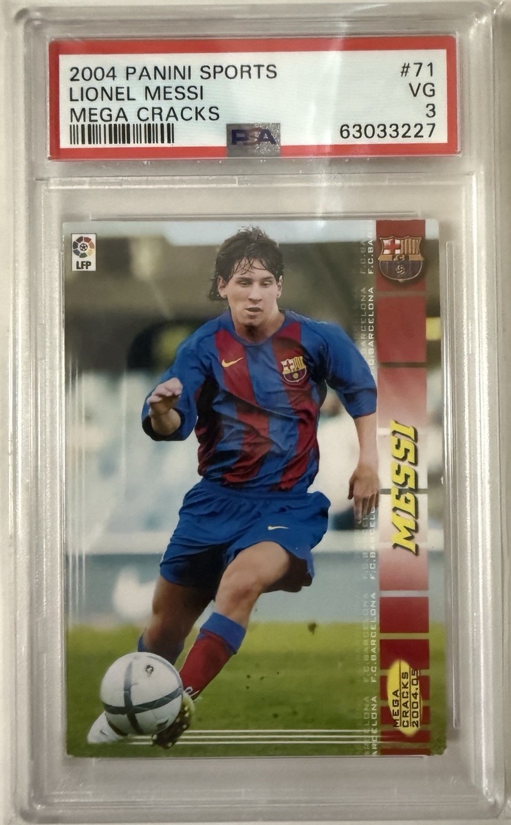 2004-05 Panini Megacracks MGK La Liga - Nueva Ficha Lionel Messi