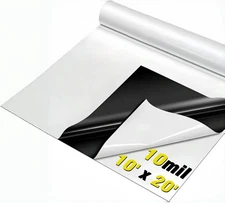 10Mil 10x20FT Vapor Barrier Reinforced Plastic Sheeting