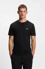 NWT Hugo Boss Holy Allee Mens Black Short Sleeve Crewneck Stretch T-Shirt XL