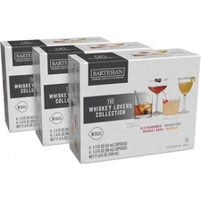 Whiskey Lovers Mixer Capsules 24-Pack for Cocktail Machine Pods Home Bar