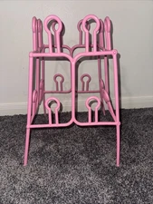 Yaffa Style Barbie Pink Plastic Shoe Storage Rack Retro 1980s Holds 8 Pair Shoes