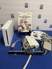Nintendo Wii RVL-001 Mario Kart, 2 Controllers And Steering Wheel Tested
