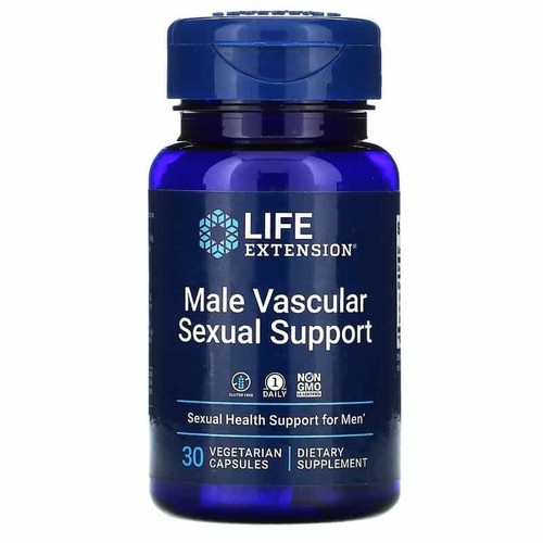 LIFE EXTENSION Männliche Gefäß Sexuelle Unterstützung 30 Vegetarische Kapseln - Bild 1 von 4