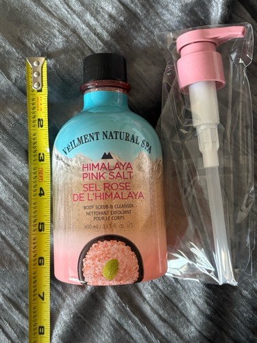 Avon Veilment Natural Spa Himalayan Pink Salt Body Scrub & Cleanser 13.5 fl.oz. - Picture 2 of 3