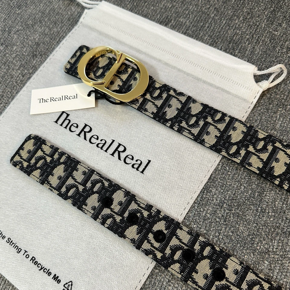 Cinturón Christian Dior Reversible Cuero Beige Y Negro Talla 30-32 Foto 2 de 4